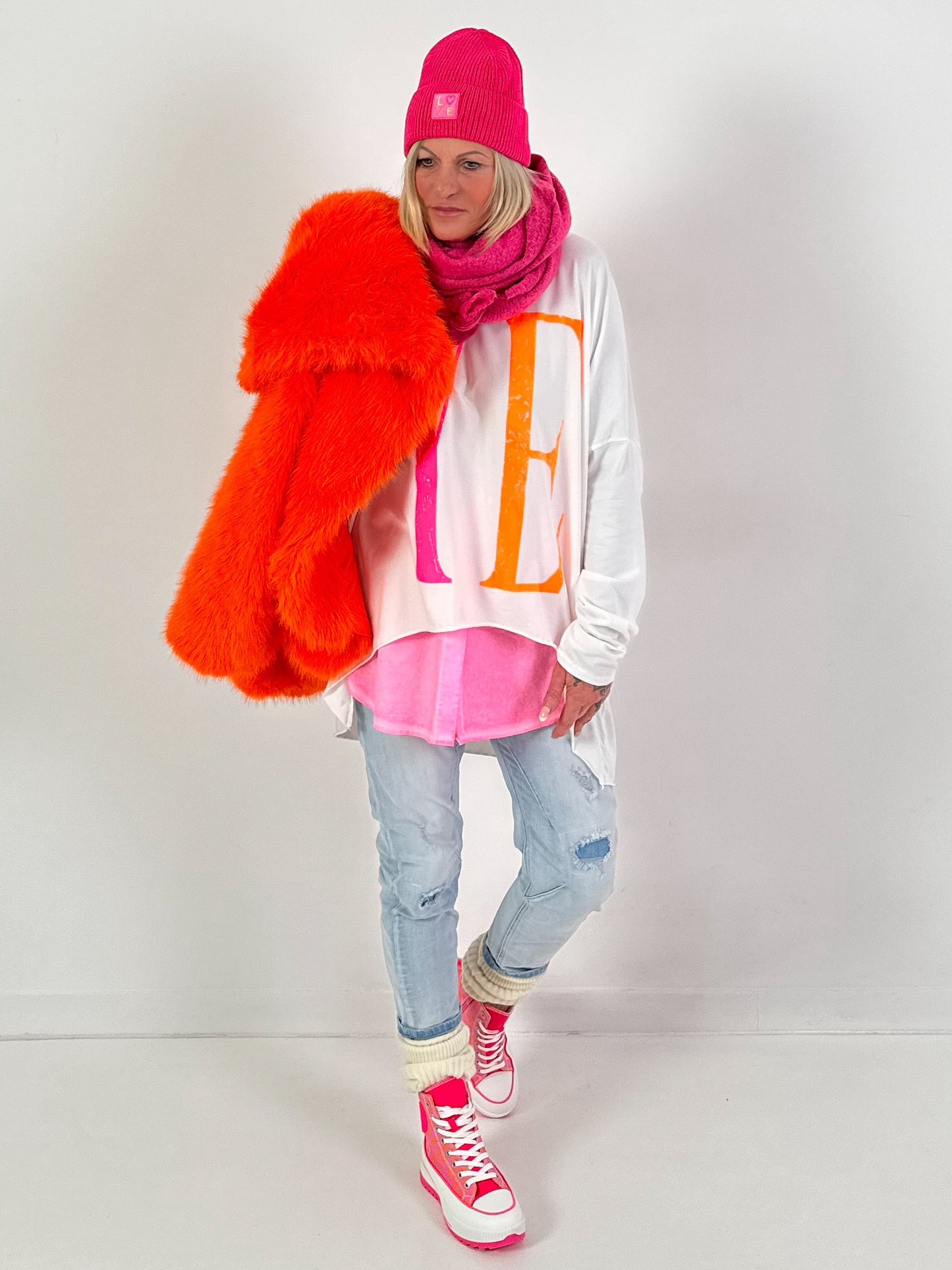 Bontjas model "Cloud 9" - oranje