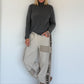Basic Rollkragenpullover - anthrazit