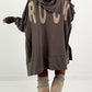 Oversized hoodie model "Rockwave" - ​​​​taupe