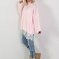Pullover Modell "Feather Touch" - rosa