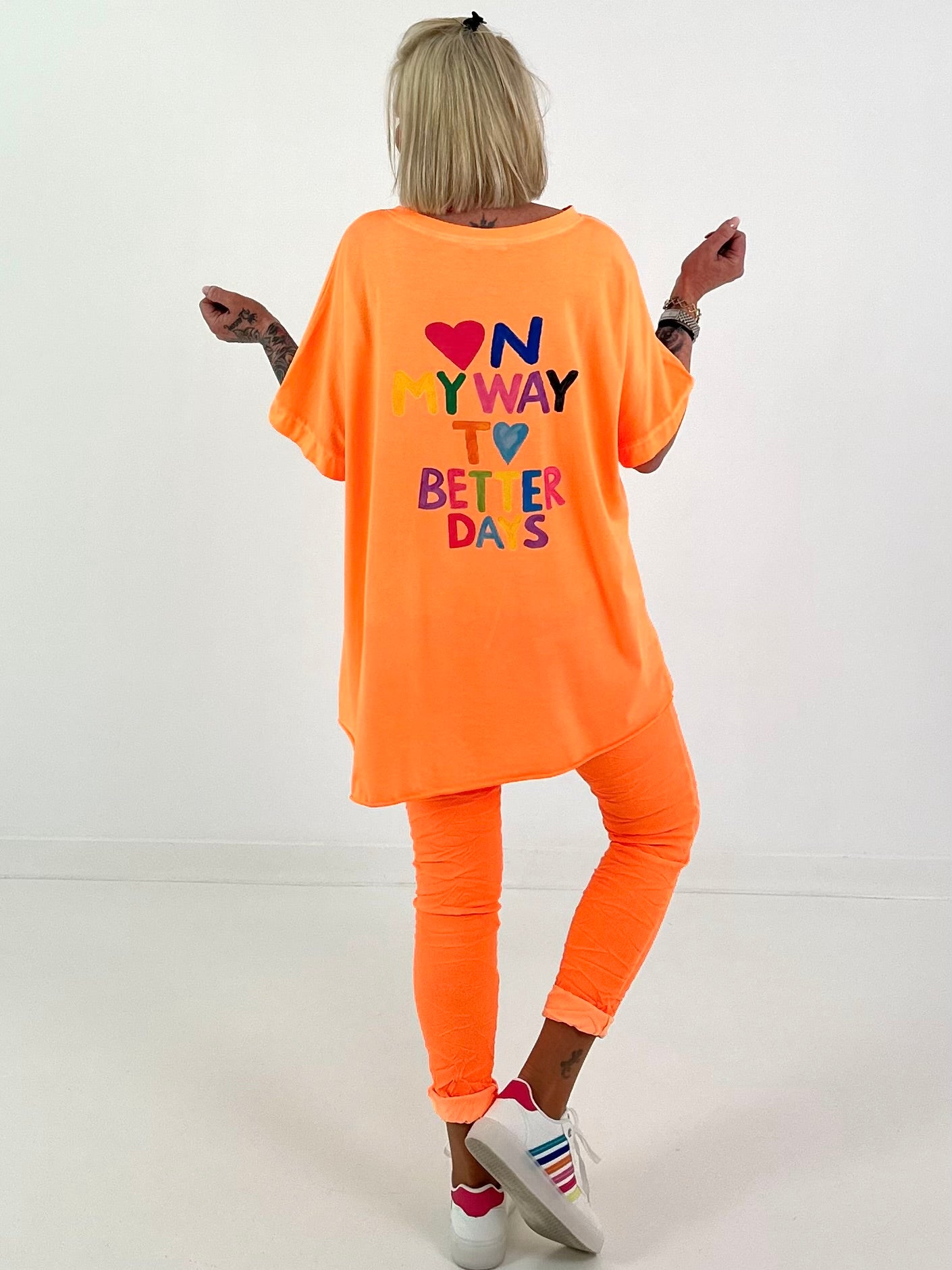 T-Shirt My Way - neon orange