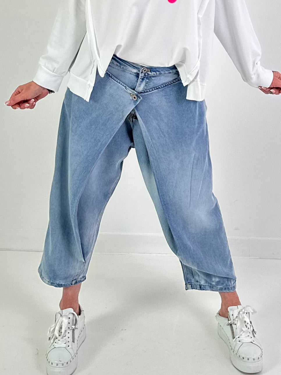 Jeans Hose Modell "Urban Overlap" - denim