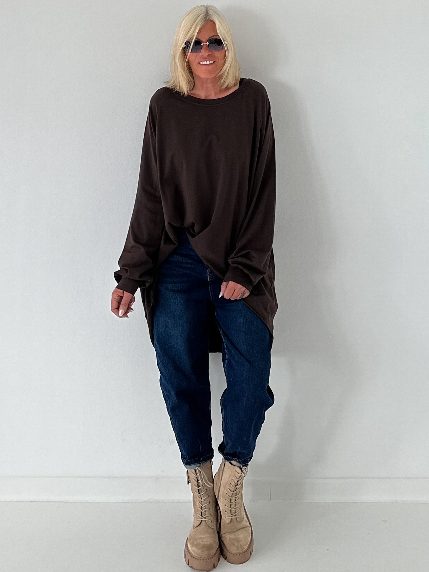 Oversized Shirt STYLE - chocolate