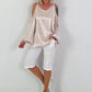 Satin-look tunic - beige