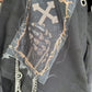 Stylischer Mantel 3 Looks Leopard - used-black