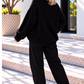 Cozy Club Amour Sweater - Black/Beige