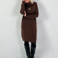 Knit dress model "Shine Story" - chocolate