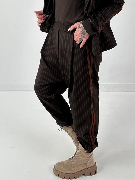 Trousers model "Office Out" - chocolate