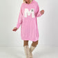 Long Hoodie/Kleid Modell "Edition M" - candy
