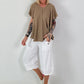 Light Textured T-Shirt - Taupe