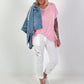 T-shirt with back bow - pink