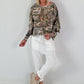Oversized Sweater mit halben Arm - camouflage