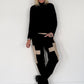 Basic Rollkragenpullover - schwarz
