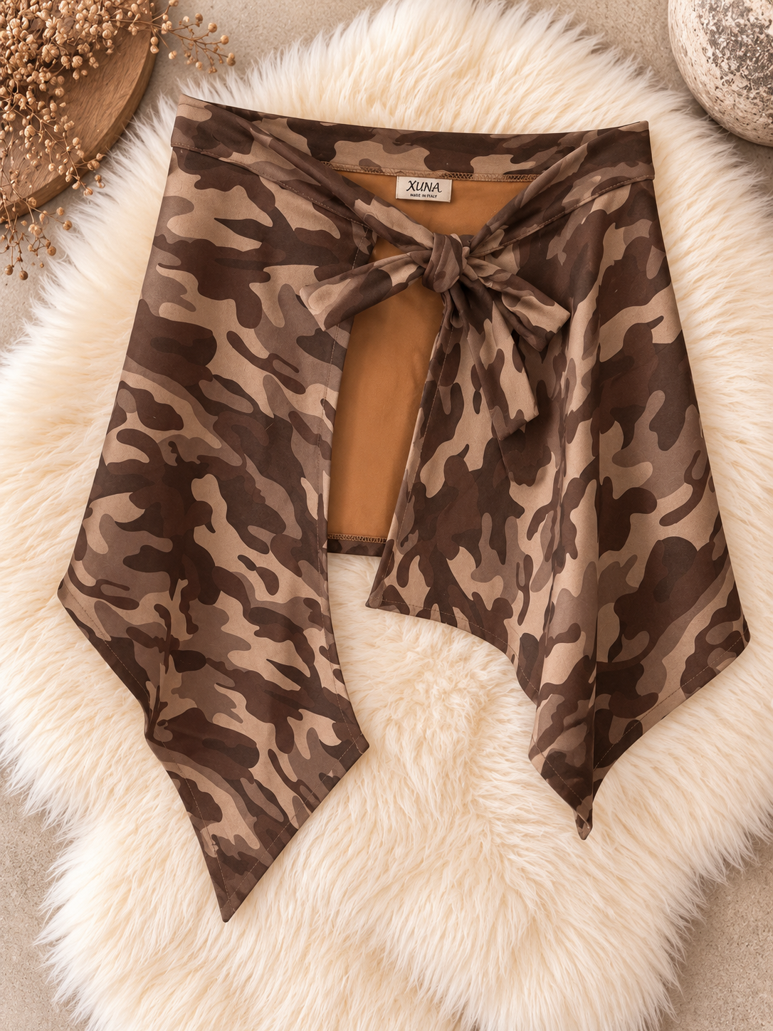 Waist Wrap in Wildlederoptik Camouflage - 3 Farben