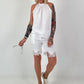Neckholder Top - weiss