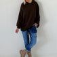 Jeans mit elastischem Bund und Patten - denim