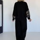 Zweiteiler mit Camouflage-Muster - schwarz-mehrfarbig