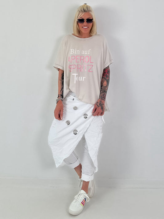 Oversized T-Shirt on Tour - beige
