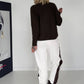 Basic Turtleneck-Pullover - mokka