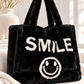 Felltasche Smile - schwarz