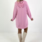 Long Hoodie/Kleid Modell "Edition M" - candy