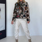 Biker Jacke Rockstar - oliv-beige-mehrfarbig