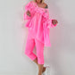 Baby-Doll Tunika - neonpink