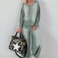 Casual sweatshirt in used look - kaki