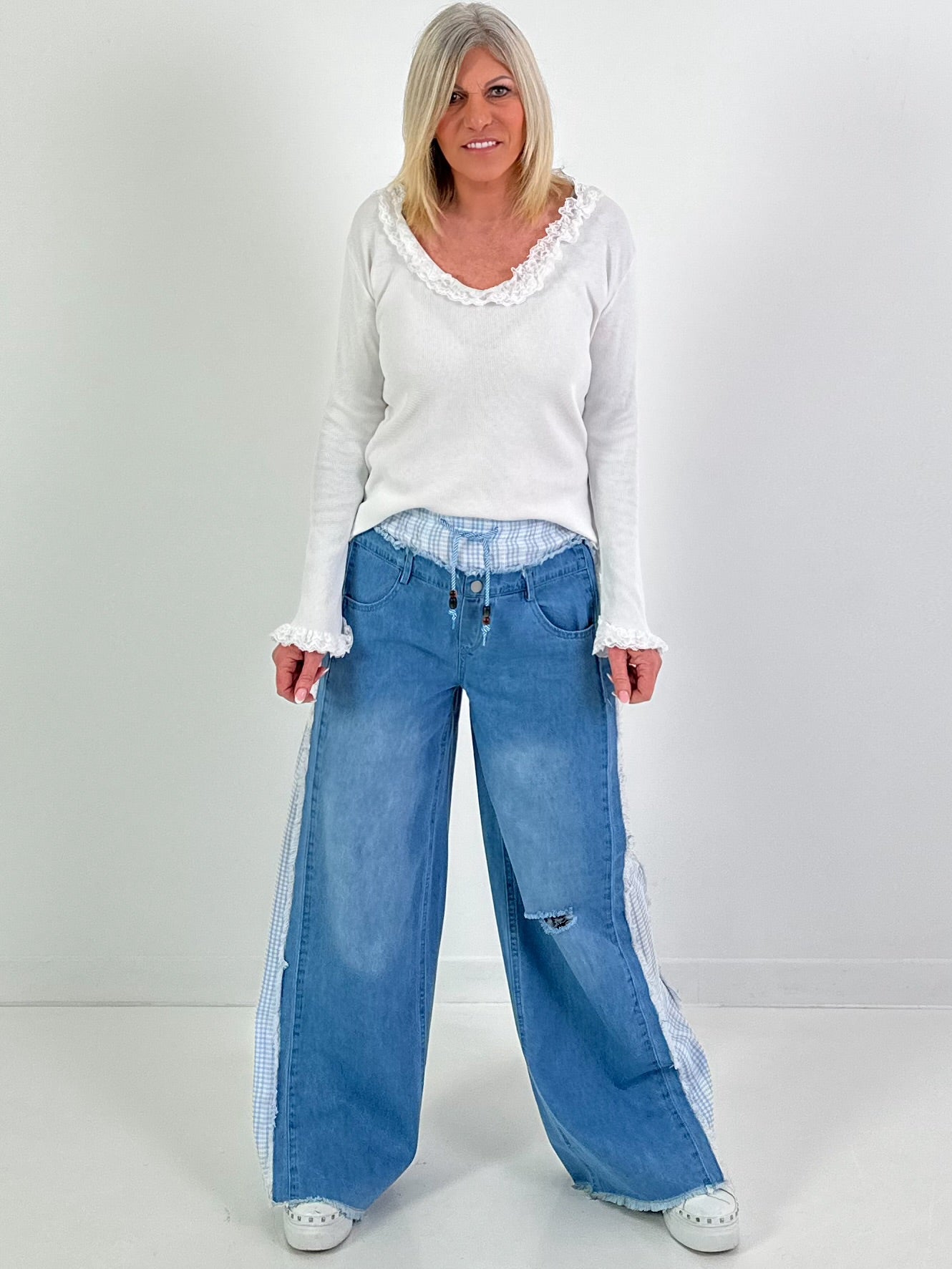 Shirtmodel "Soft Romance Rib" - wit