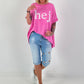 T-shirt Hey - pink