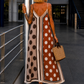 Luftiges Sommerkleid mit Print - taupe - mehrfarbig