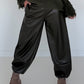 Vegane Lederhose 2 Looks - oliv