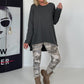 Basic Shirt mit Rundhalsausschnitt - anthrazit