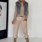 Bodywarmer in behaaglijke imitatiebont-look - muisgrijs
