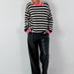 Trui model "Stripe Pop" - zwart en gestreept