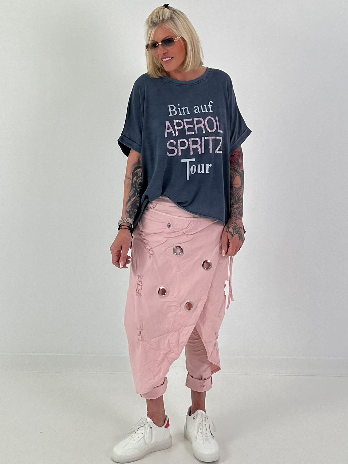 Oversized T-shirt on Tour - blue