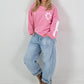 Sweatshirt model "Happiness" - pink
