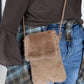 Small fur bag / Phone bag - taupe