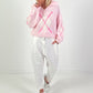Pullover Modell "Cozy Diamond Knit" - rosa