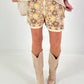 Crochet Shorts - beige-multicoloured