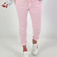 Basic Joggers with Drawstring - Pink