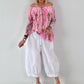 Tunika mit Print - pink - mehrfarbig