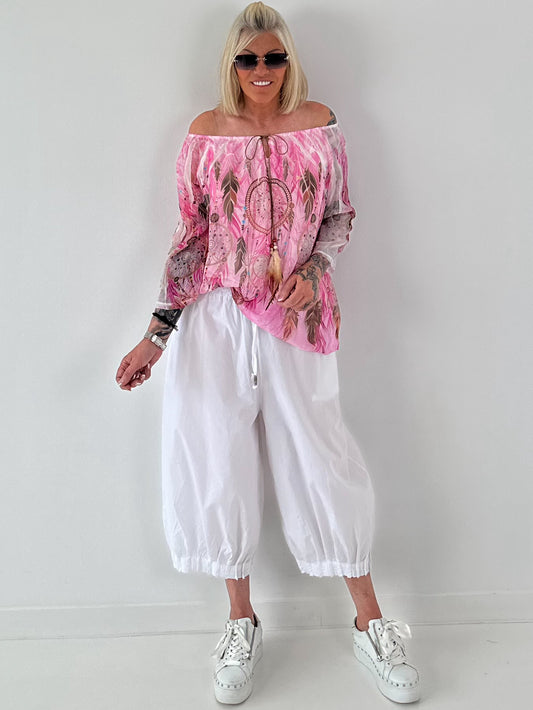 Tunic with print - pink - multicolored