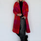 Mantel im Color-Block-Muster - mehrfarbig
