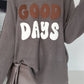 Oversized Pullover Good Days - taupe