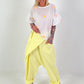 Blouse shirt with "puff sleeves" - white