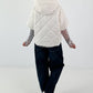 Jacket with XL collar and hood - cream