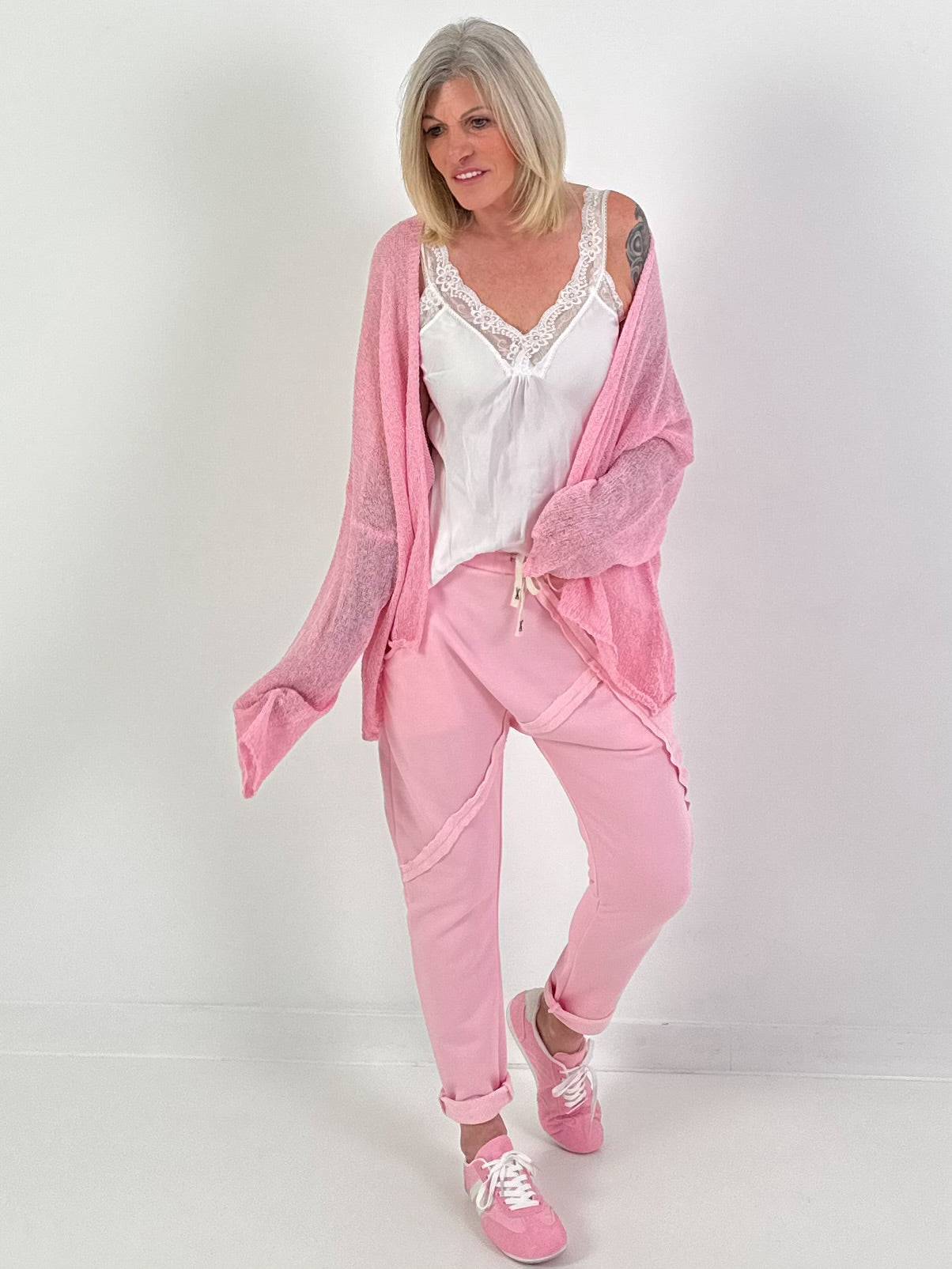 Mesh jacket - pink