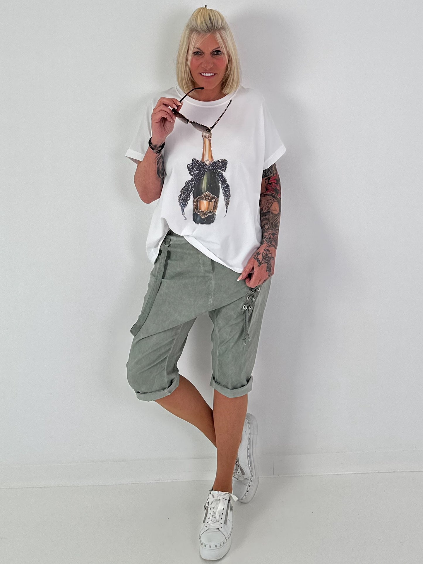 T-Shirt Champagne - weiss