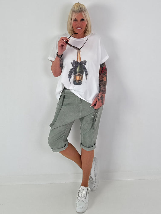 T-Shirt Champagne - weiss